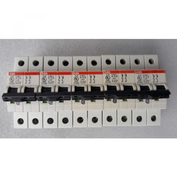 ABB S202U K13 A 2-Pole 13 Amp Din Rail Miniature Circuit Breakers ( Lots of 5 ) #1 image