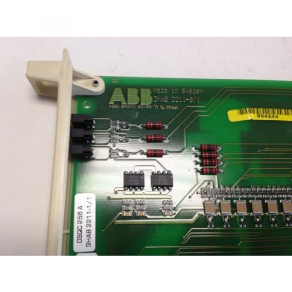 USED ABB 3 22 11-10 DSQC 256A SENSOR MOTION CONTROLLER BOARD,3HAB 2211-8/1 DC #3 image