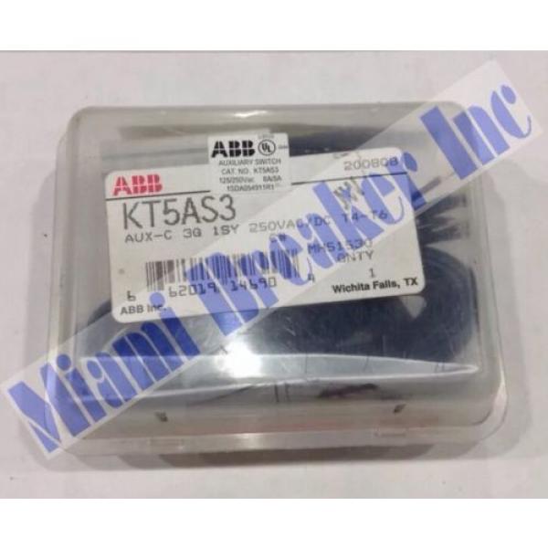 KT5AS3 ABB Auxiliary Switch 6A/5A 125/250V Aux-C 3Q 1SY T4-T5 (New) #1 image