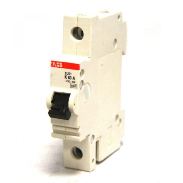 ABB S271-K63 Circuit Breaker 63A 1P 277/480V 1 Pole S271 63 Amp NEW #2 image