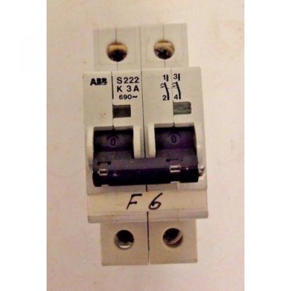 ABB S222 K 3A 690~ miniature circuit breaker  P4 #1 image