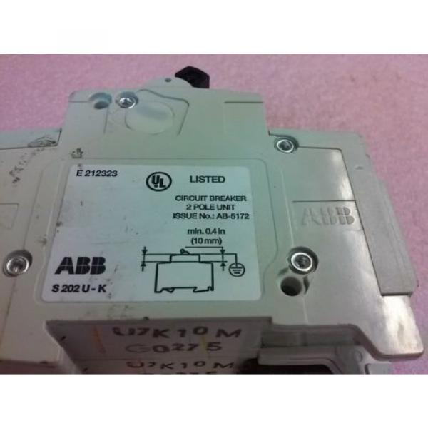 ABB S 202 U K 10A 2 Pole Circuit Breaker 240V 50/60Hz 10kA IR S202U-K10 #8 image