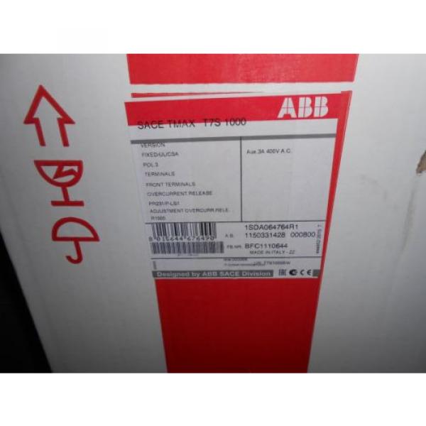 NEW t7s1000bw abb circuit breaker 1000 amp tmax li functions accessories avail #1 image