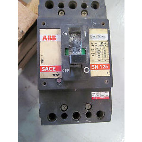 ABB SACE SN125 Circuit Breaker 125 Amp 3 Pole #1 image