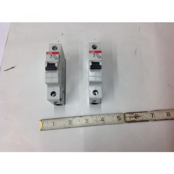 (2) ABB S201-K2A, S201K2,  2 Amp Circuit Breaker 1P, 230/240V. NEW NO BOX #1 image