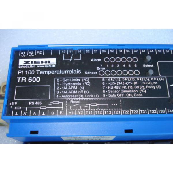 ZIEHL TR 600 PT 100 TEMPERATURERELAIS w/ ABB B6-30-10 IEC 947-4-1 CONTACTOR #3 image
