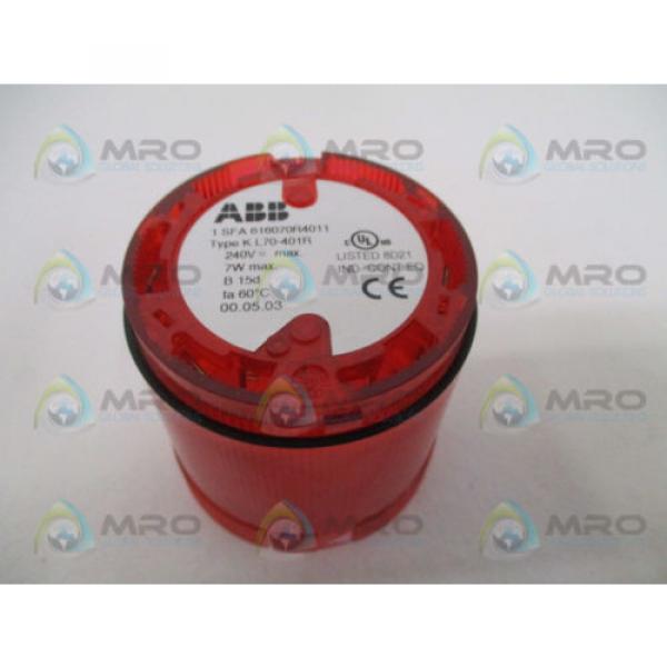 ABB 1SFA616070R4011 KL70-401R STACK RED LIGHT ELEMENT *NEW IN BOX* #2 image