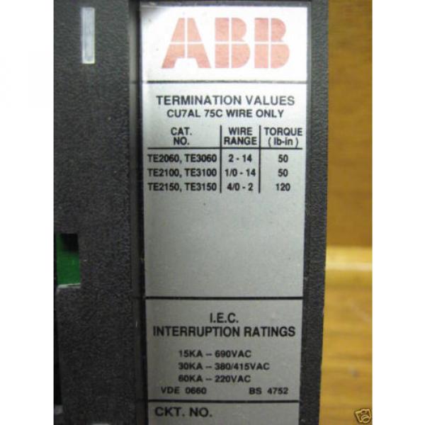 ABB ESB43125L 125A Breaker 480V NEW Type ES 500 VDC 125 Amp 480 VAC NIB #4 image