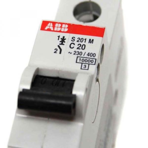 (15) ABB System Pro M Series S201M-C20 Type C 1-Pole 20A Circuit Breakers #5 image