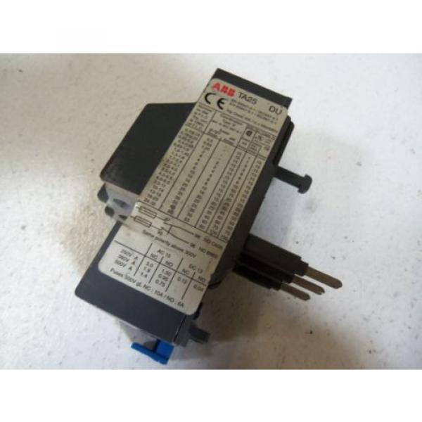 ABB OVERLOAD RELAY TA25-DU 0,25-0,4 *USED* #2 image