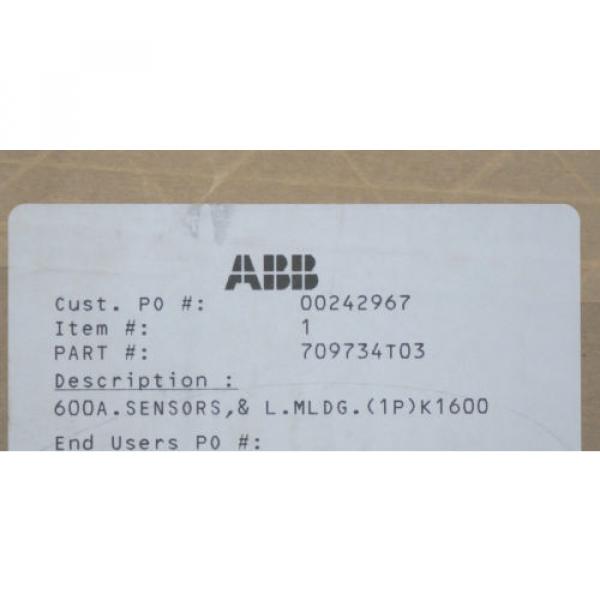 NEW ABB 709734T03 BASE MOLDING W/ POWER SENSOR ASSEMBLY K-600A #2 image