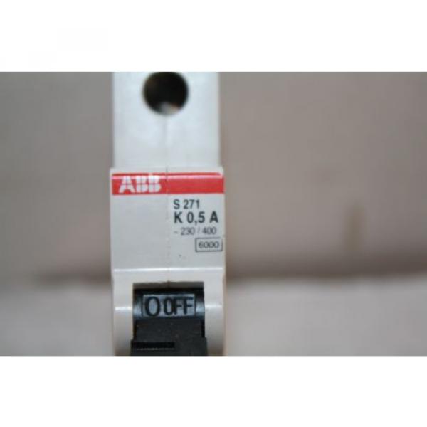 ABB S271 K0.5A CIRCUIT BREAKER 0.5 AMPS, 230/400 VOLT, 1 POLE   NEW #2 image