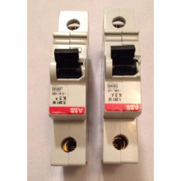 ABB S281W-K2A circuit breaker pair (2) max 254/440 made in Germany #7 image