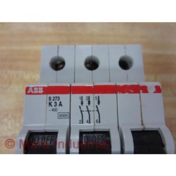 ABB S 273 K Circuit Breaker S273K 3A (Pack of 3) - Used #2 image