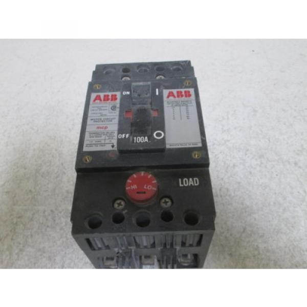 ABB TYPE DS MA703704 CIRCUIT BREAKER 100AMPS MCP TRIP *USED* #1 image