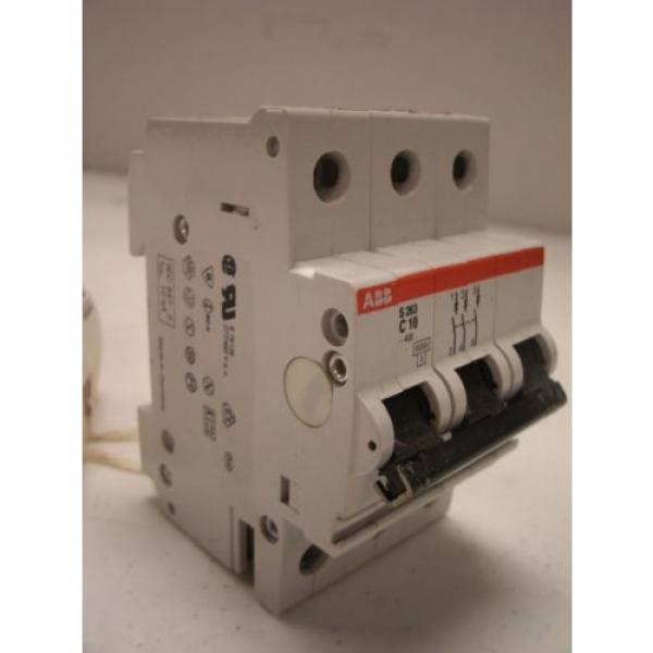 ABB S263-C10, 3-Pole 10 A 400VAC, C-Curve Circuit Breaker #4 image