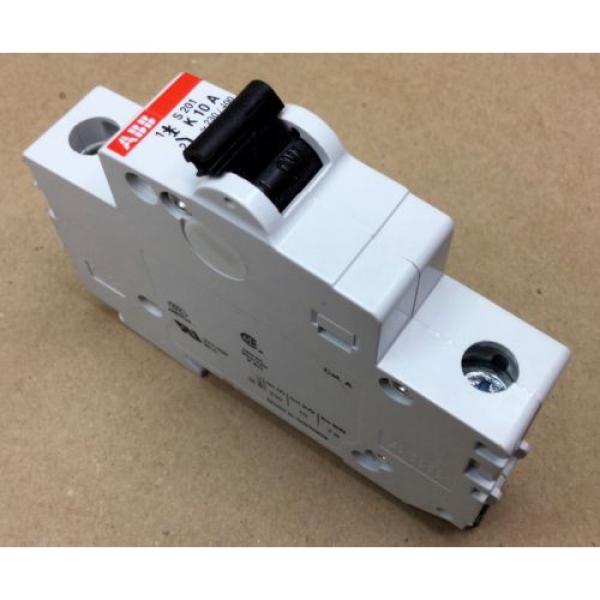 ABB S201-K10A CIRCUIT BREAKER 1 POLE 10A 480Y/277VAC NEW CONDITION NO BOX #1 image