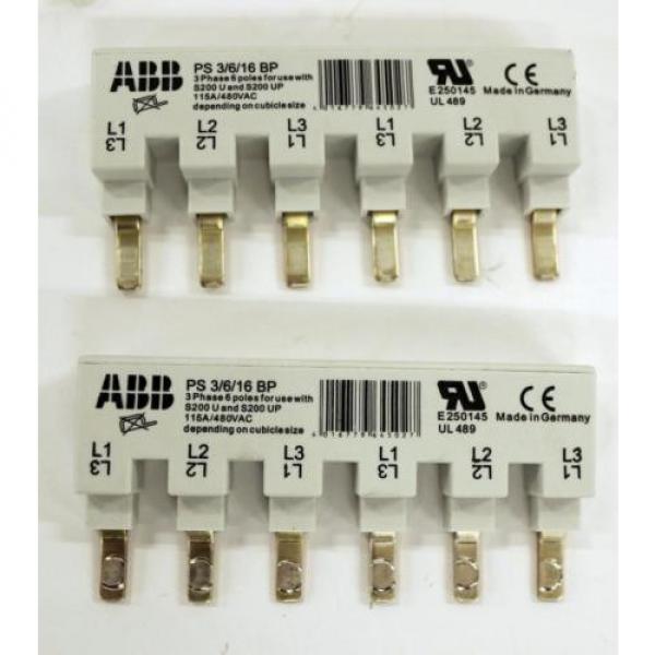 Lot of 4 ABB 3 Phase Busbar, (2) PS 3/6/16, PS 3/12/16, PS 3/18/16 #3 image