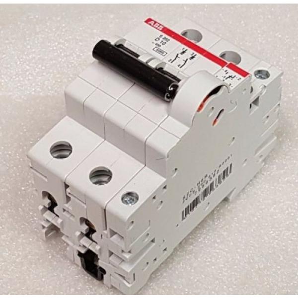 ABB S202-D10 Miniature Circuit Breaker, 480/277 VAC, 10A, 2 Pole, Auxiliary Cont #1 image