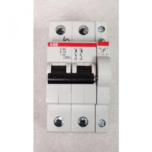 ABB S202-D10 Miniature Circuit Breaker, 480/277 VAC, 10A, 2 Pole, Auxiliary Cont #2 image