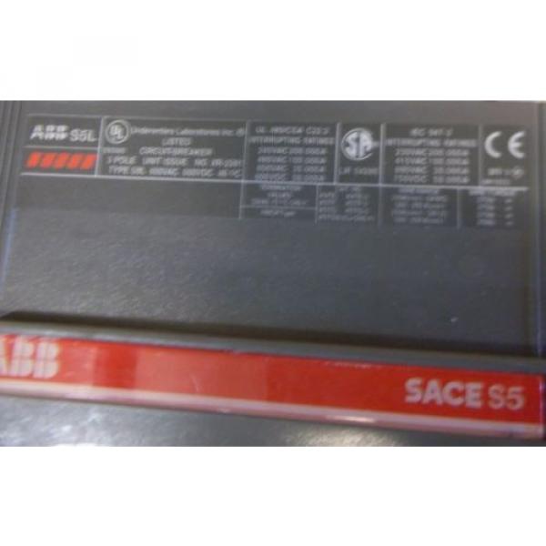 ABB S5L SACE S5 400 A CIRCUIT BREAKER 3 POLE 600 VAC WITH BRACKET  (L6) #2 image