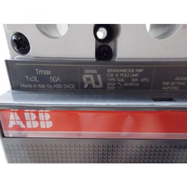 ABB TS3L 50 AMP BREAKER SACE TMAX 3 POLE (NEW, OLD STOCK) #3 image