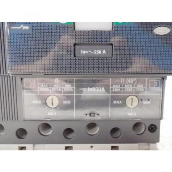 ABB 250 AMP SACE TMAX BREAKER T4H 250, 4 POLE (USED) #3 image