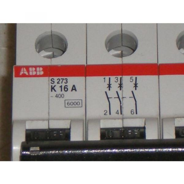 ABB S273K16A Circuit Breaker 3 Pole, 16 Amp, 277/480 VAC S273-K16A Free Ship! #2 image