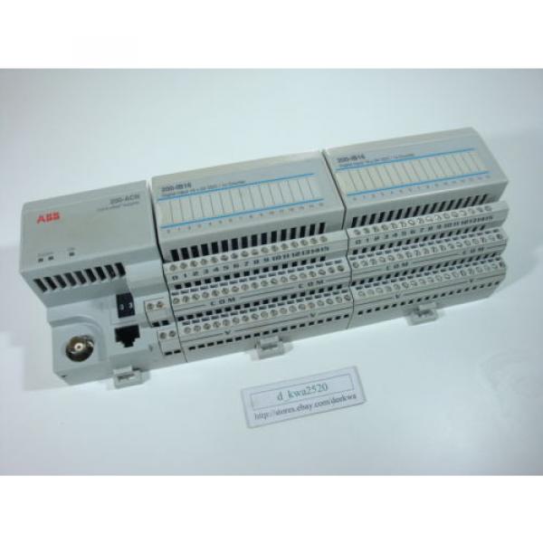 ABB S200-ACN ControlNet Adapter , 1x pair of ABB S200-IB16 &amp; ABB S200-TB3 #1 image