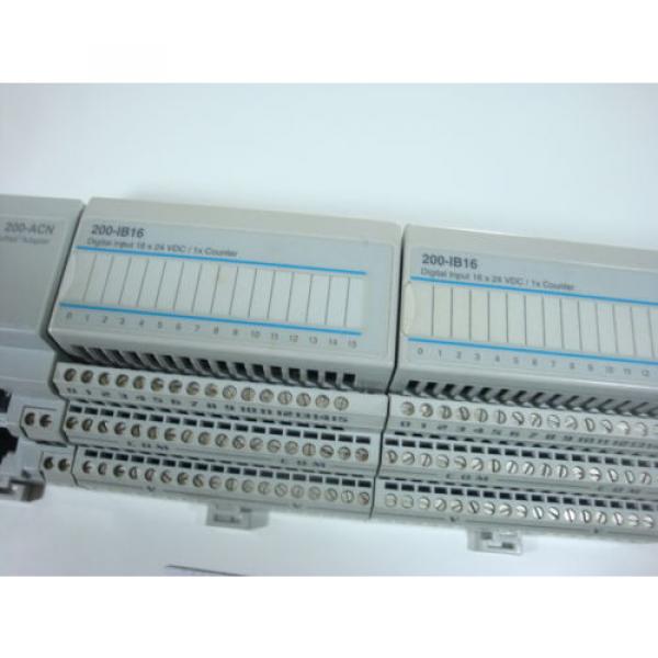 ABB S200-ACN ControlNet Adapter , 1x pair of ABB S200-IB16 &amp; ABB S200-TB3 #3 image