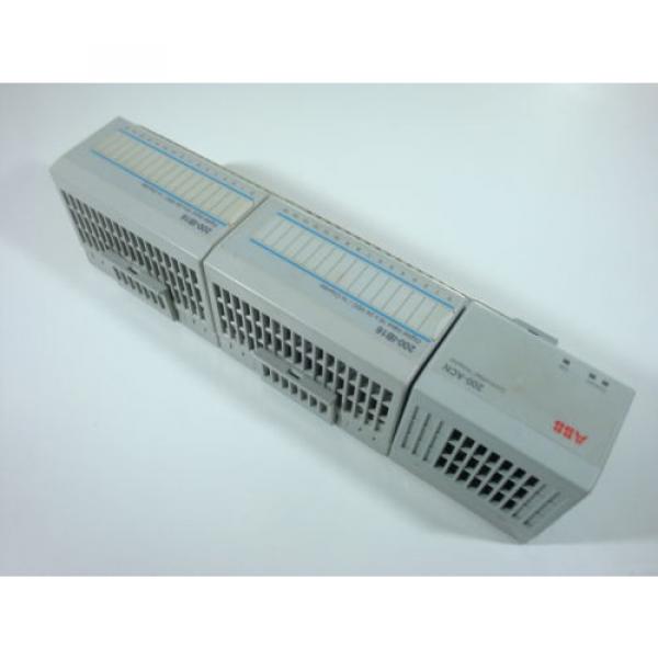 ABB S200-ACN ControlNet Adapter , 1x pair of ABB S200-IB16 &amp; ABB S200-TB3 #4 image