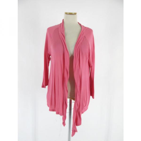 New York &amp; Co size large Pink Flyaway Cardigan ABB OR1 #1 image