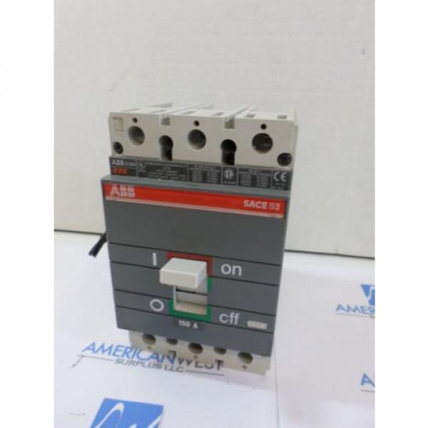 ABB S3N 150 amp S3N150TC0A1SB   600 volt 3 pole 24v shunt + auxiliary switch #1 image