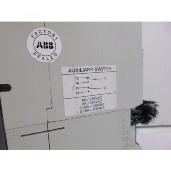 ABB S3N 150 amp S3N150TC0A1SB   600 volt 3 pole 24v shunt + auxiliary switch #4 image