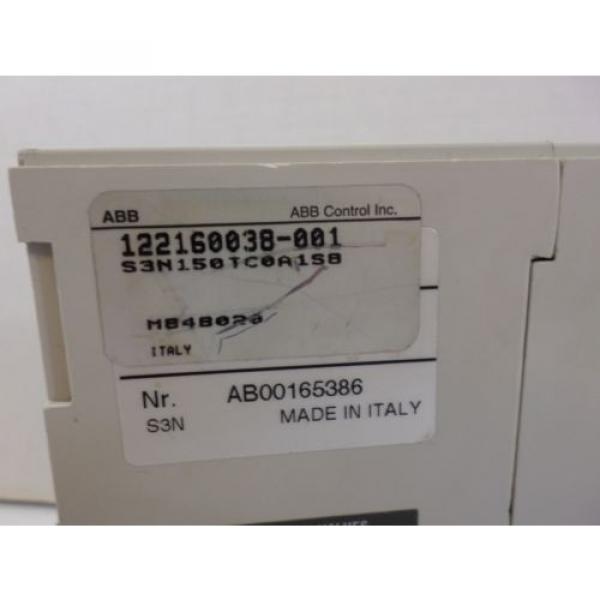 ABB S3N 150 amp S3N150TC0A1SB   600 volt 3 pole 24v shunt + auxiliary switch #5 image