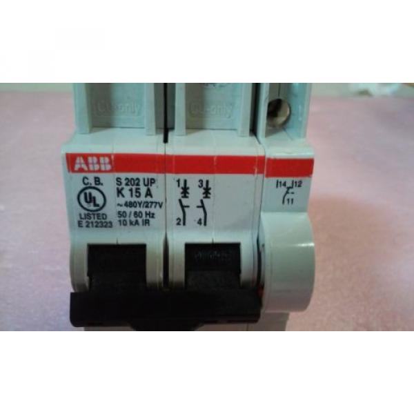 ABB S202UP K15A 2 Pole Circuit Breaker 480 Y 277 V 50/60 Hz S2C-H6RU #2 image