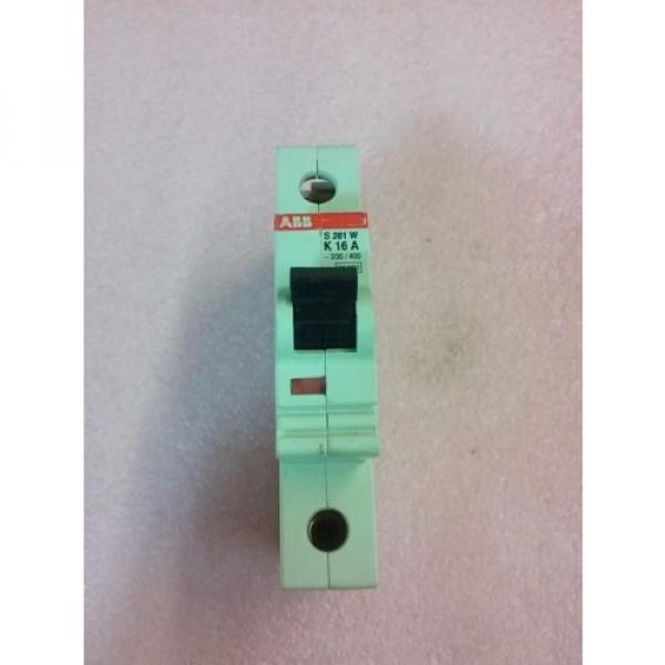 ABB S 281 W K 16 A 230/400 25000 1 Pole Circuit Breaker #1 image