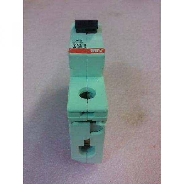 ABB S 281 W K 16 A 230/400 25000 1 Pole Circuit Breaker #4 image