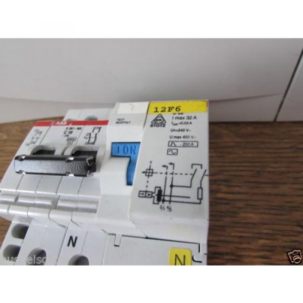 ABB S261-NA C10 10AMP CIRCUIT BREAKER S2-H CONTACT D62 GFCI Earth Leakage #3 image