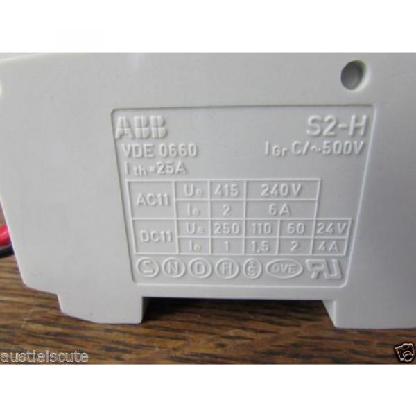 ABB S261-NA C10 10AMP CIRCUIT BREAKER S2-H CONTACT D62 GFCI Earth Leakage #4 image