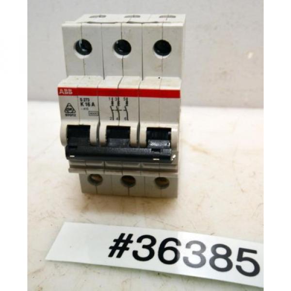 ABB S273 16 amp circuit breaker (Inv.36046) #4 image