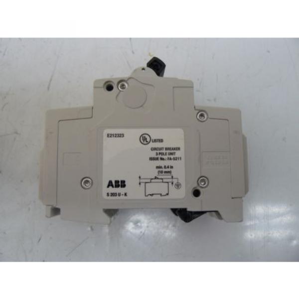 NEW ABB S 203 U K 16 A CIRCUIT BREAKER 16 AMP 3 POLE 240 VOLT 50/60 Hz #3 image