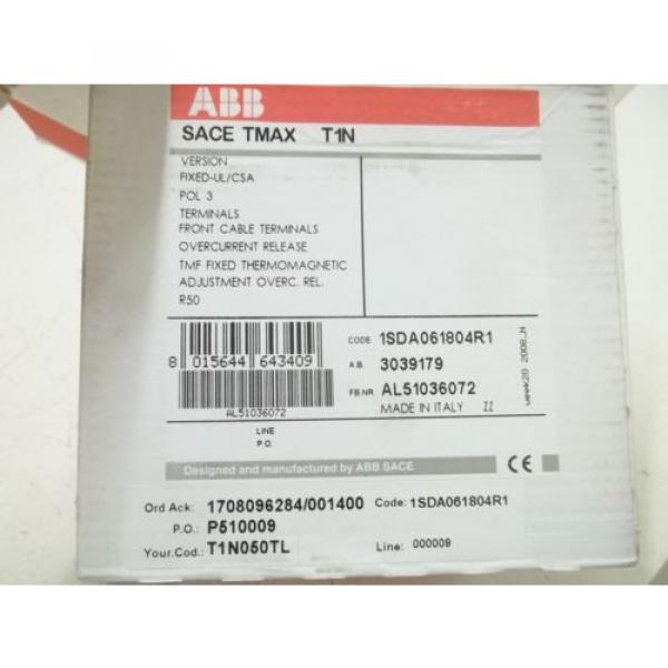 ABB T1N050TL CIRCUIT BREAKER *NEW IN BOX* #9 image