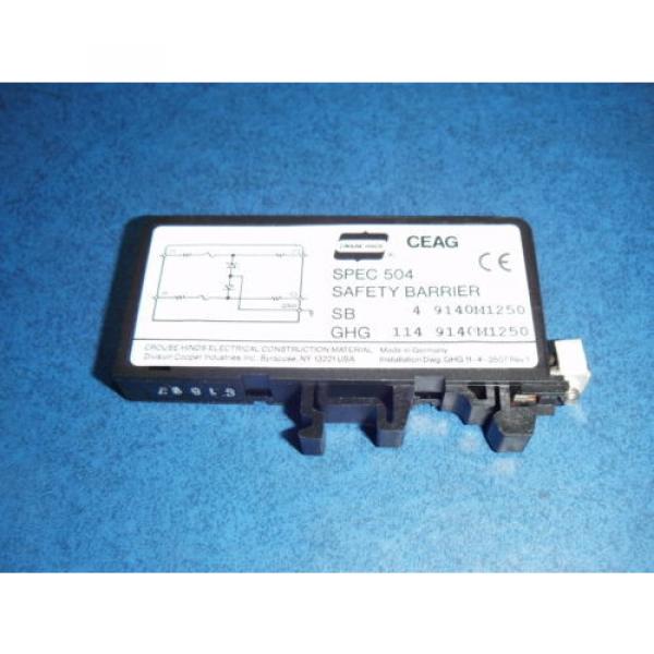 Crouse Hinds ABB CEAG Spec 504 Safety Barrier SB4 9140M1250 #1 image