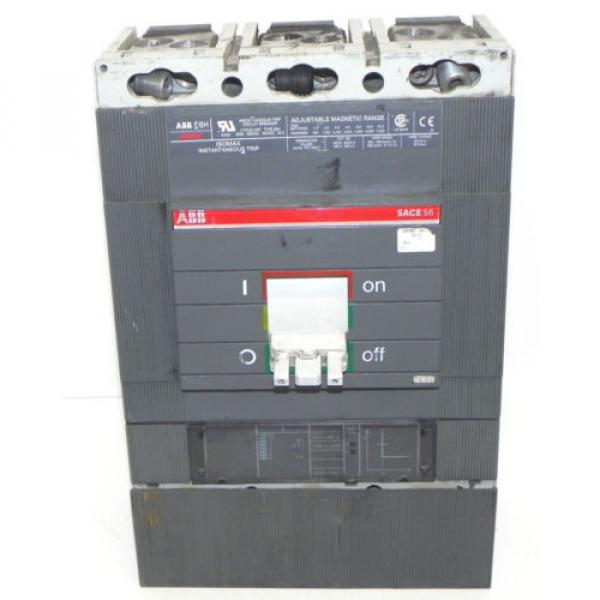 ABB SACE S6 CIRCUIT BREAKER SACE-PR211 3POLE UNIT TYPE S6H #5 image