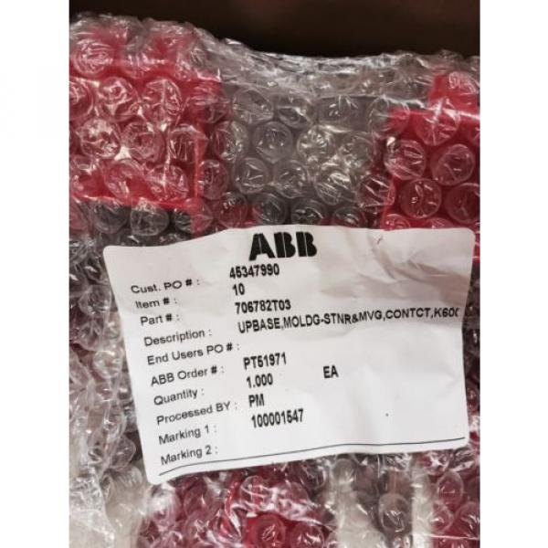 NEW ABB 706782T03 UPPER BASE MOLDING AND CONTACTS #2 image