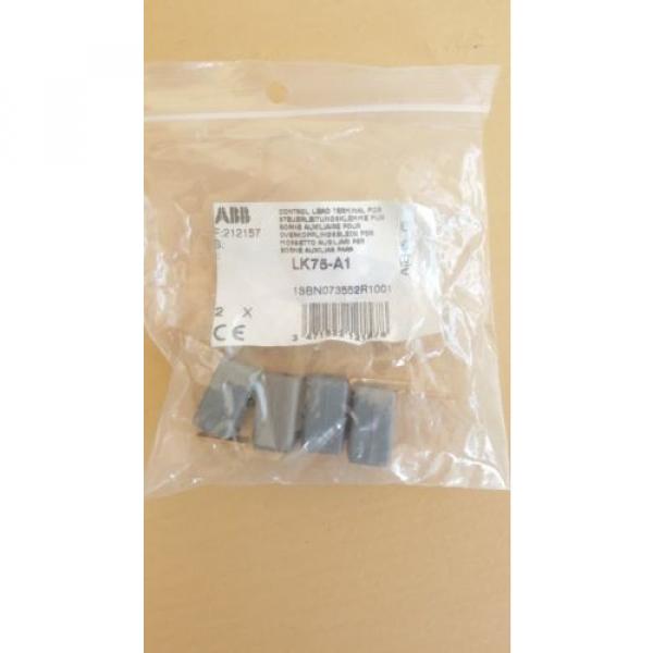 ABB  LK75-A1  1SBN073552R1001 auxilliary lead terminal 4 per pack #3 image