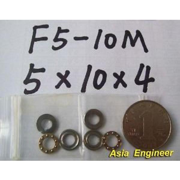 10Pcs F5-10M Axial Ball Thrust Bearings 5mm x 10mm x 4mm #1 image