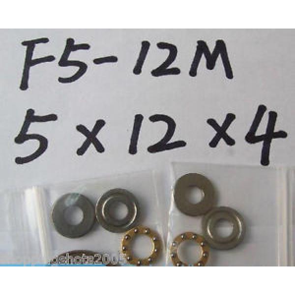 1pcs 5 x 12 x 4 mm F5-12M Axial Ball Thrust quality Bearing 3-Parts 5*12*4 ABEC1 #1 image