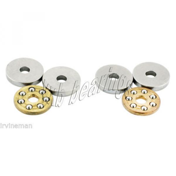 2 Thrust Bearing 4x10x4 Miniature Thrust Ball Bearings Rolling #4 image